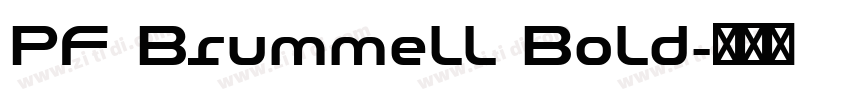 PF Brummell Bold字体转换